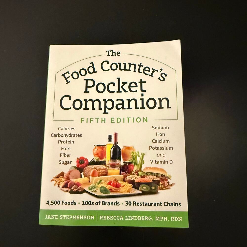 The Food Counter's Pocket Companion 5th Edition Nutrition Calorie Guide Book